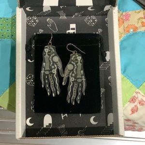 While Odin Sleeps lucite earrings.